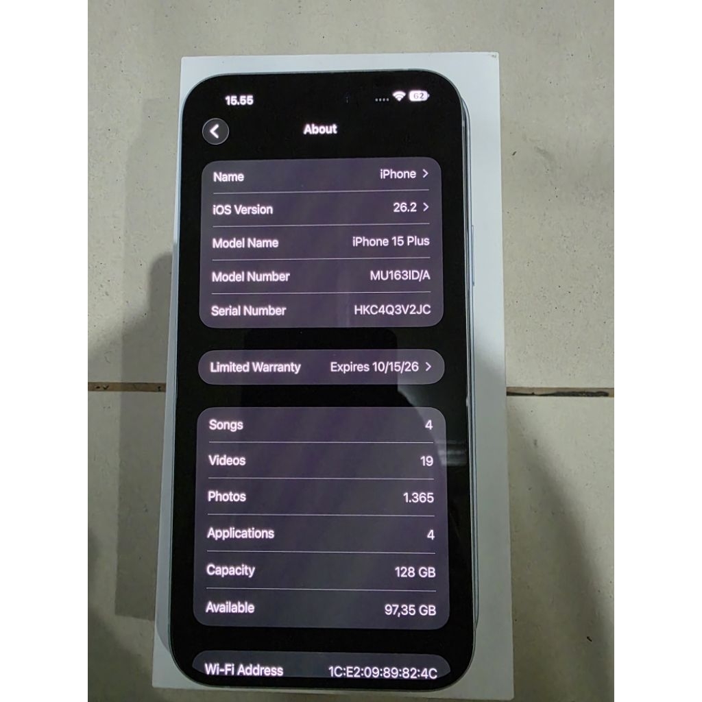 iphone 15 plus 128gb second