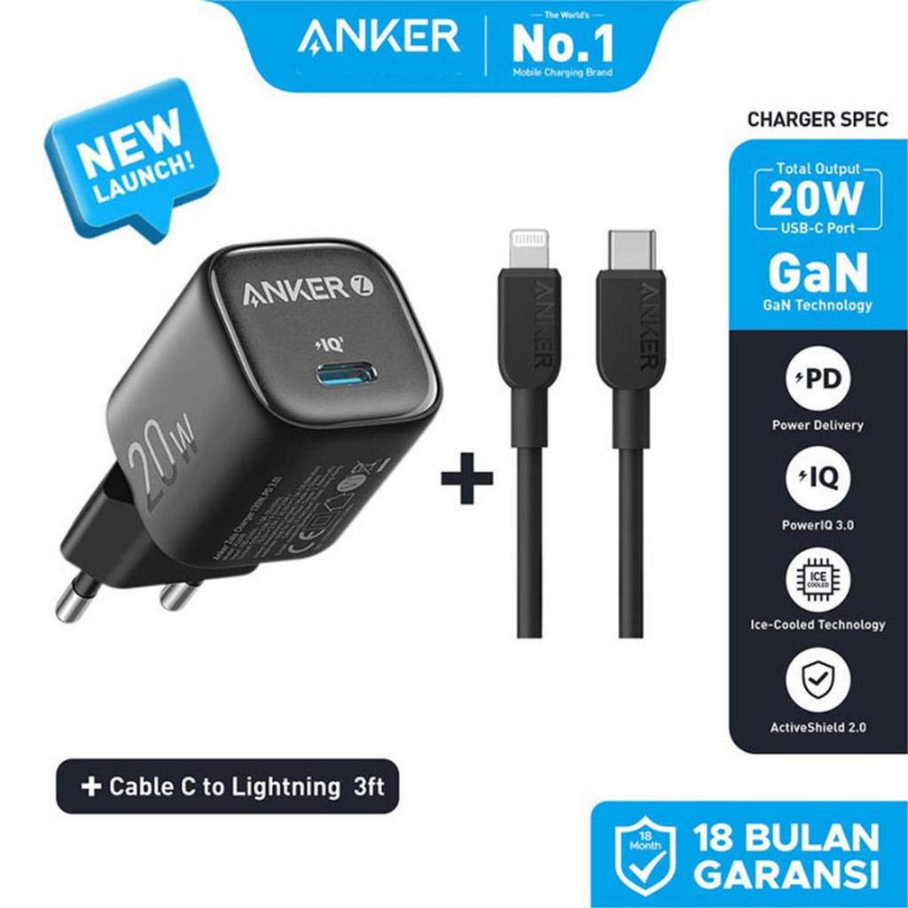 CHARGER ANKER TYPE C TO LIGHTNING FAST CHARGE 20W B2699L