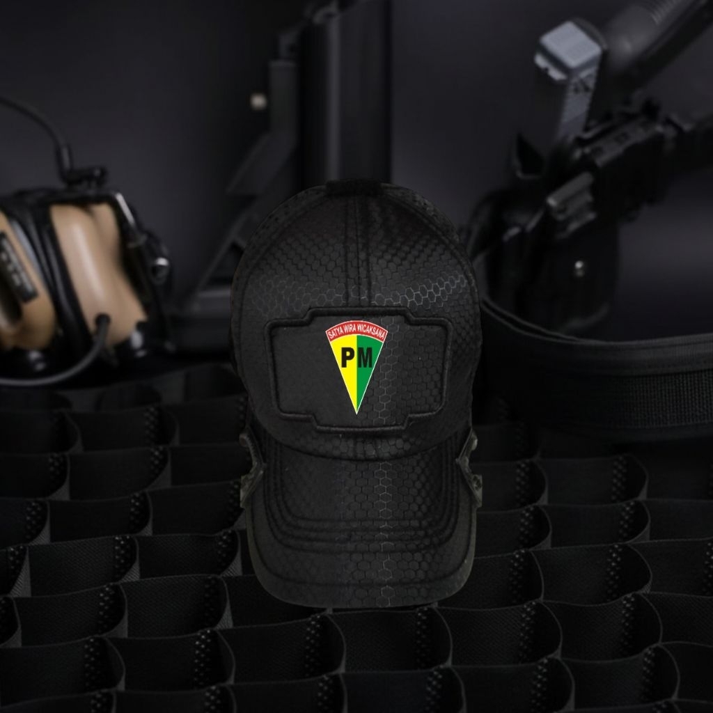 Topi coak tactical laser logo PM TNI AD