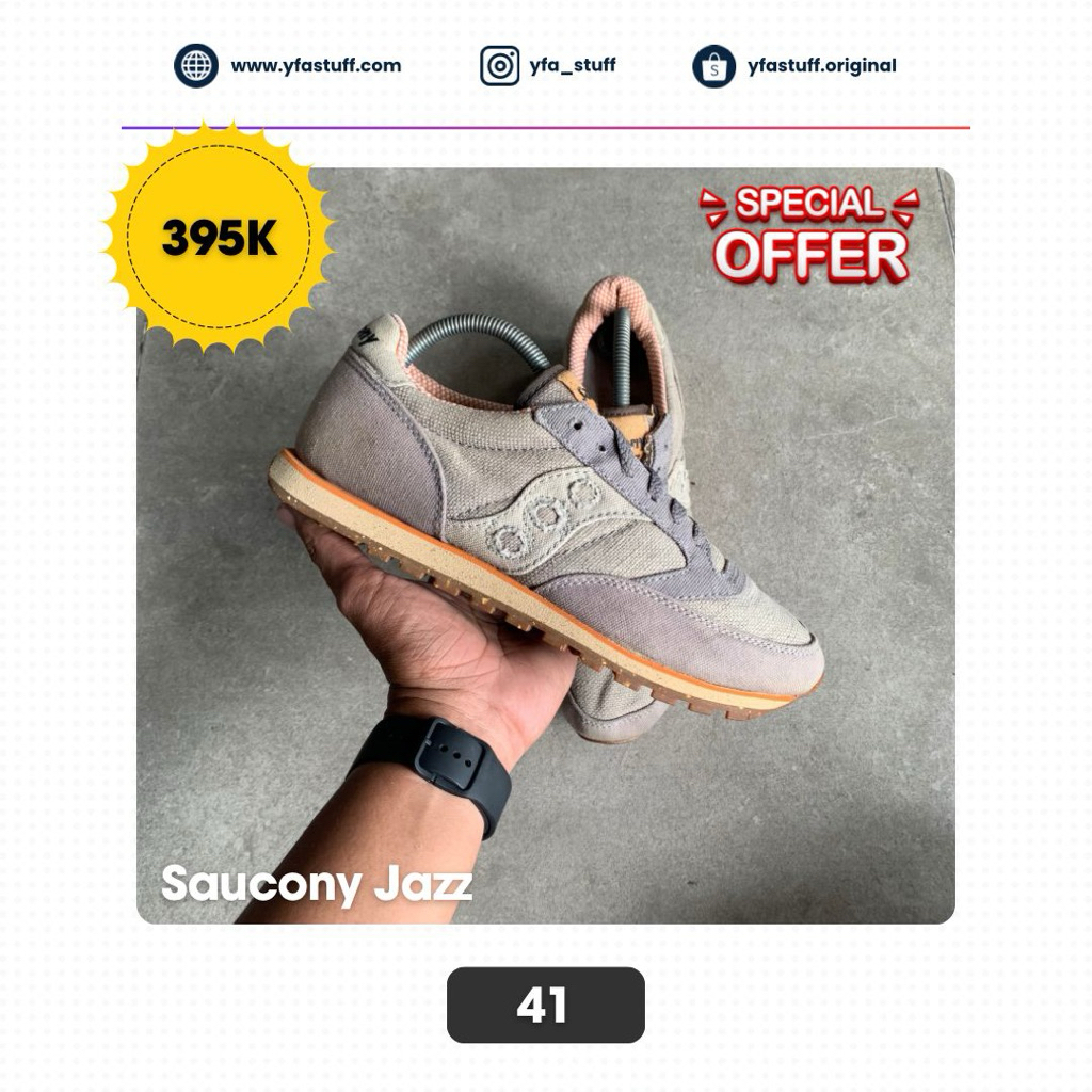 Saucony Jazz Lo Pro Pre Grey - 40 Original
