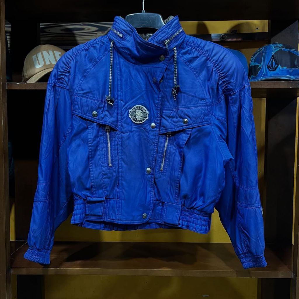 jaket vintage racing ELLESSE tebal boxy size L casual bagus