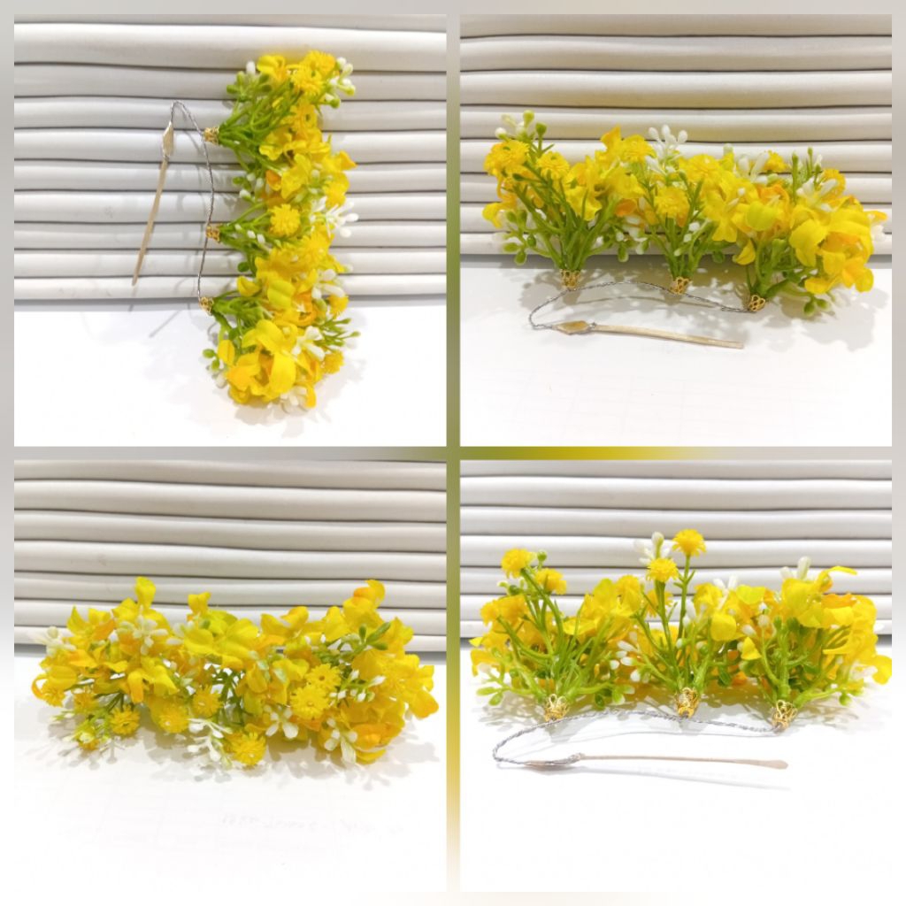 cucuk semanggi bunga melati kuning untuk sanggul / aksesoris sanggul