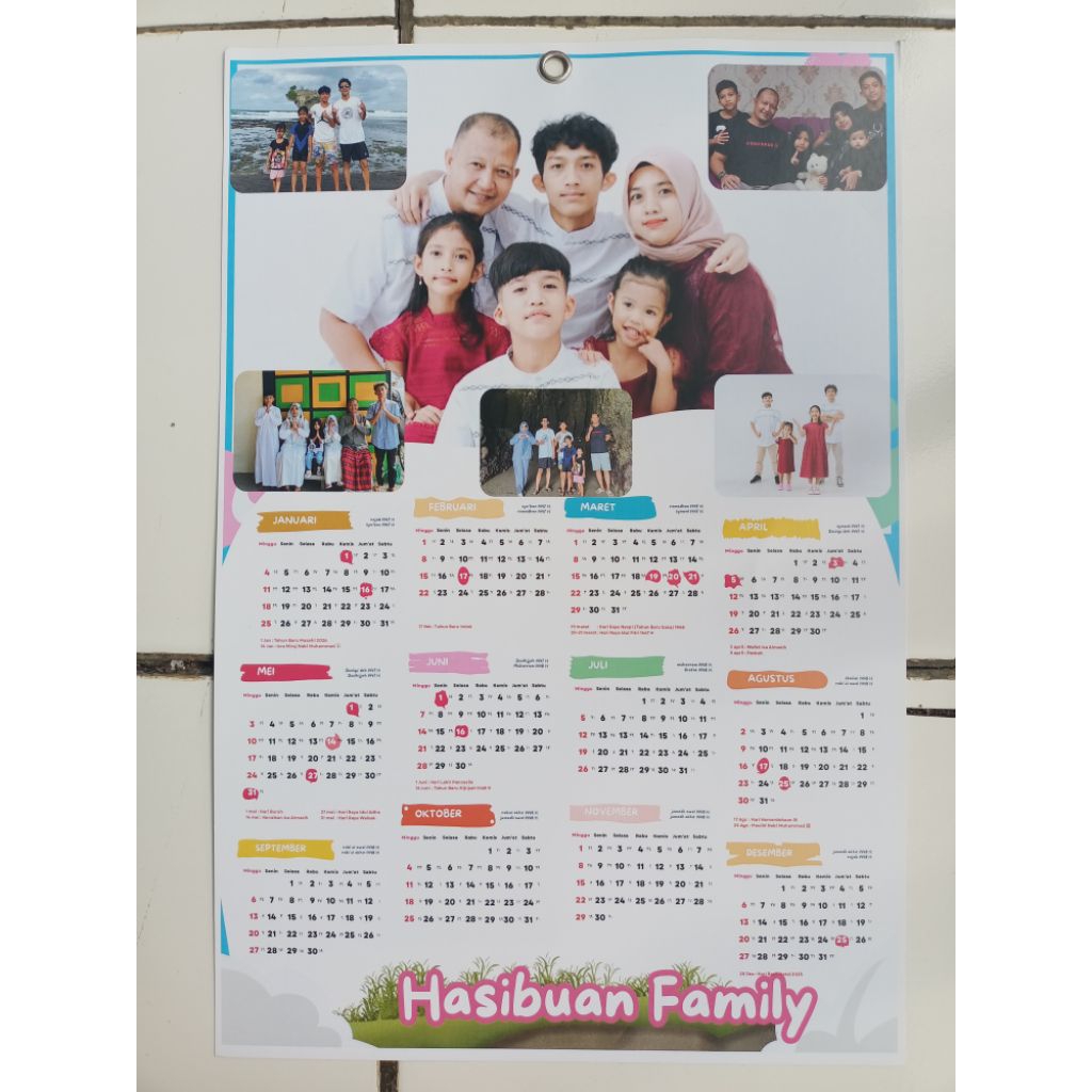 Custom Kalender A3 | kalender dinding