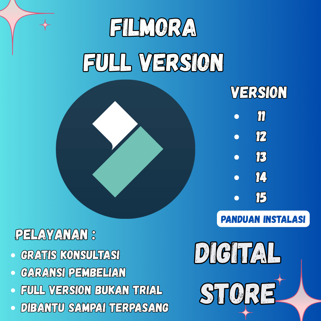 Filmora 11–15 Windows – Software Editing Video Terbaru