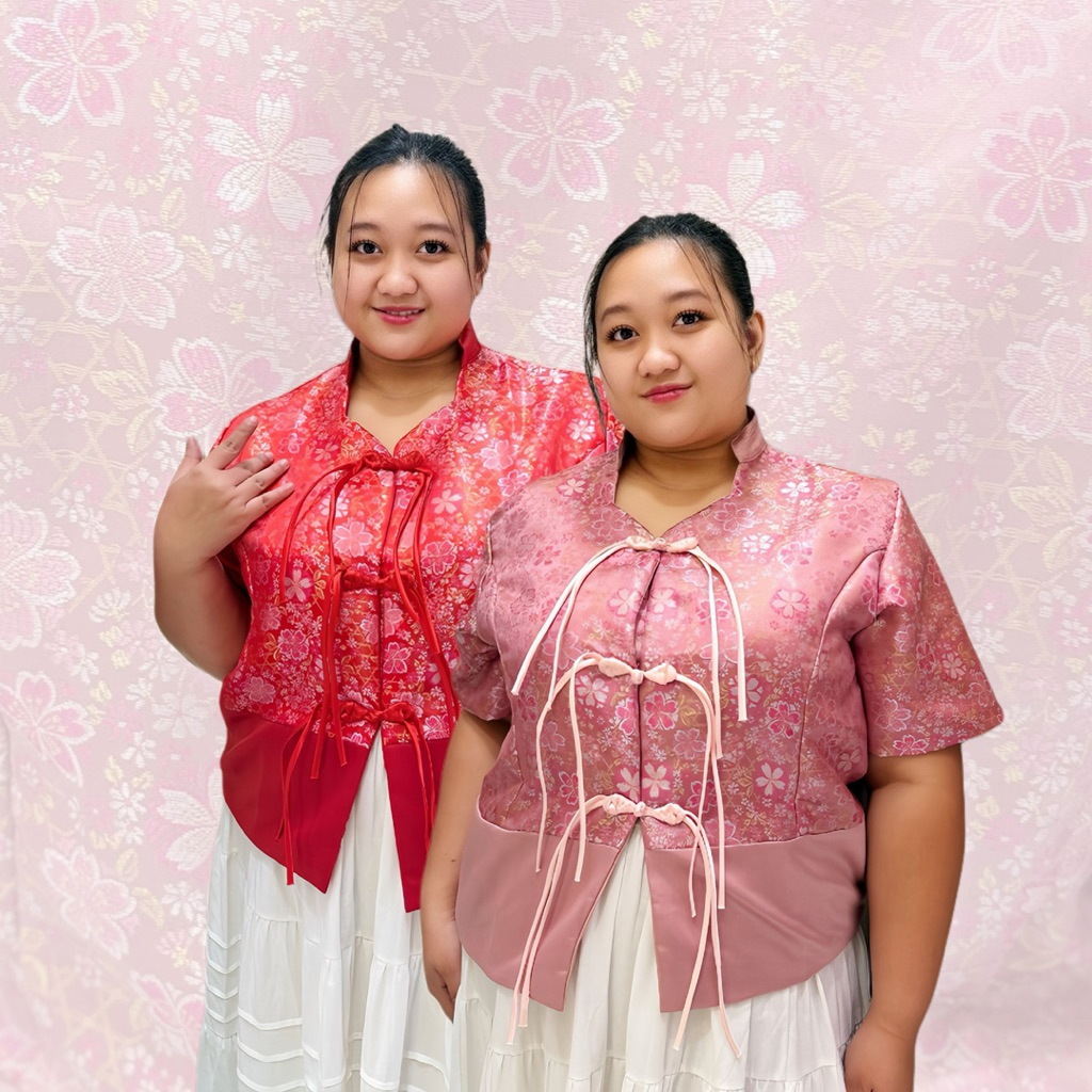 FEI BLouse Bigsize CNY | Baju Imlek Bigsize | Atasan Imlek Wanita Jumbo | Baju Cheong Sam Bigsize