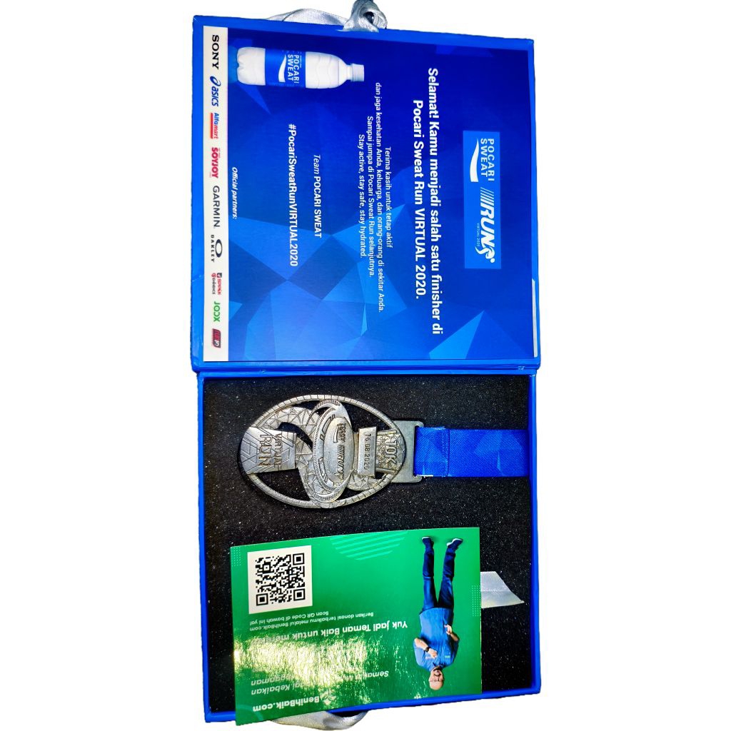 Medali Finisher Virtual Running Event Lari Pocari Sweat Run 2020 - 10K