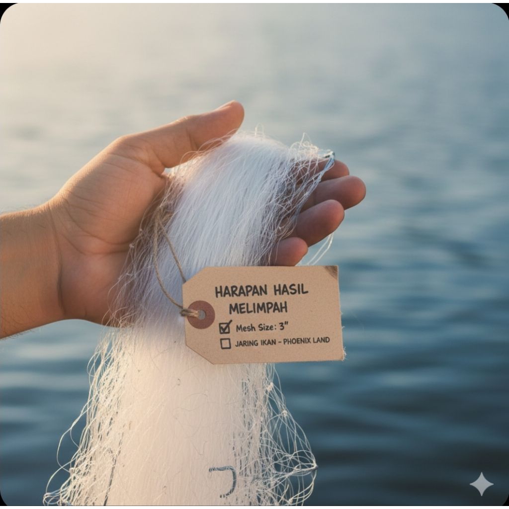 Jaring Ikan Pukat Senar 0.30 Yoko 70 Meter 80 Yards Kuat Untuk Nelayan
