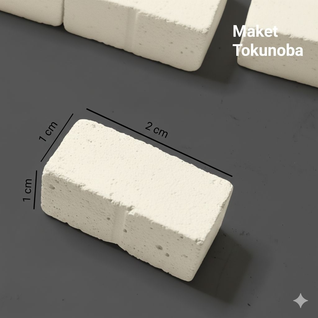 Batu Bata Mini | Miniatur| Diorama batu bata Putih