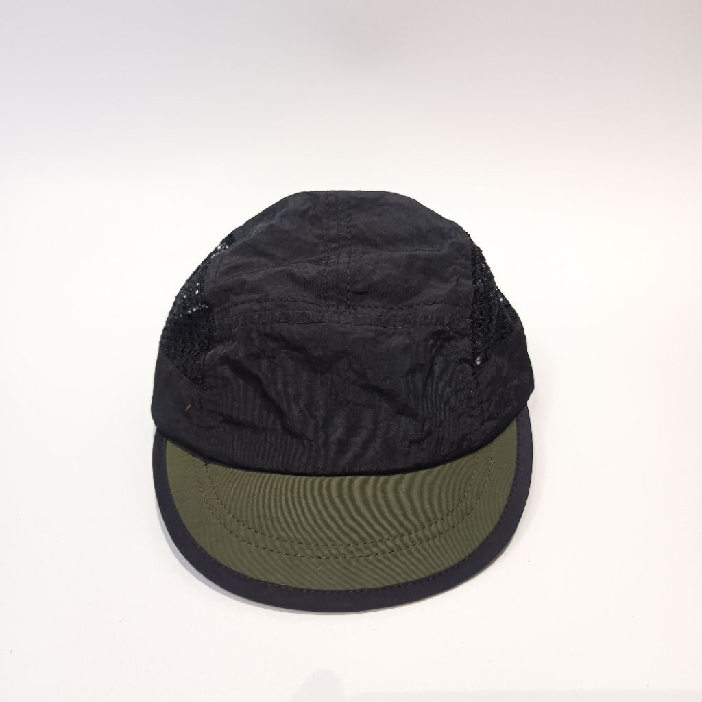 Topi polos Running hitam Kombinasi jaring