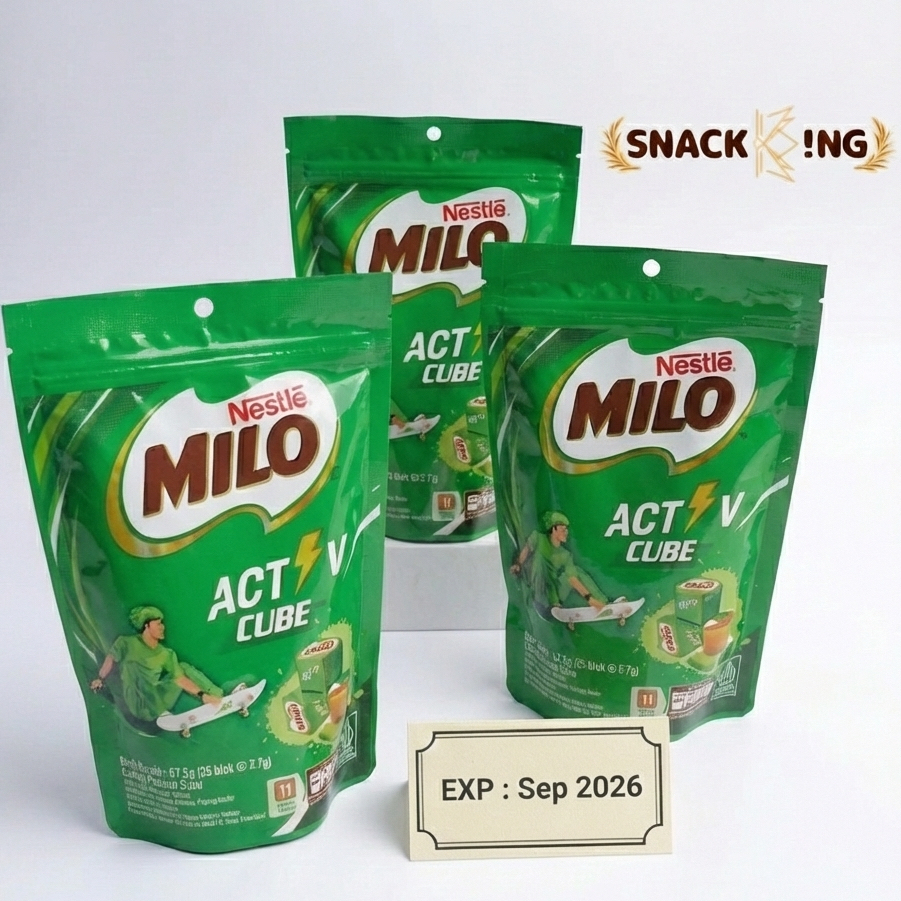 Coklat Milo Active Cube Malaysia Original isi 25 pcs EXP Panjang