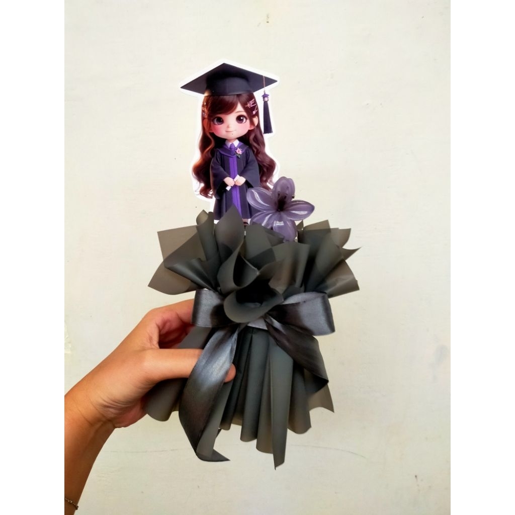 Bucket topper wisuda / bucket wisuda murah / bucket wisuda lampung
