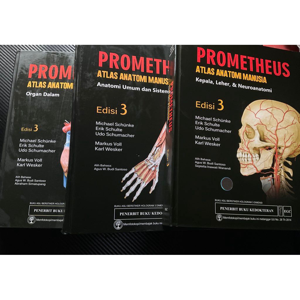 [PRELOVED] Prometheus Atlas Anatomi Manusia Edisi 3 (3 buku)