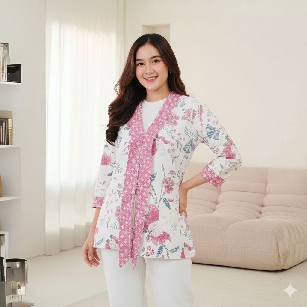 Seragam batik wanita modern | baju batik wanita modern | batik wanita modern | Atasan batik wanita m