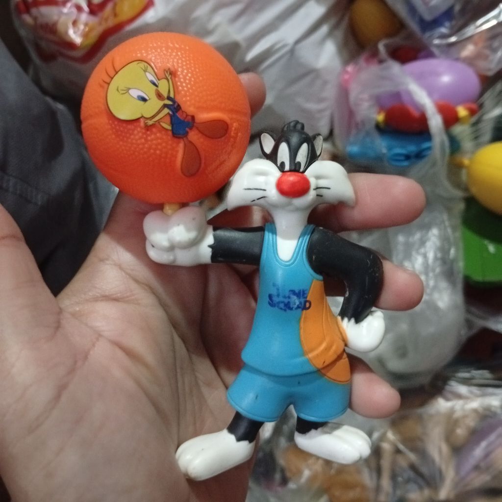 happy meal toys space jam silvester figure