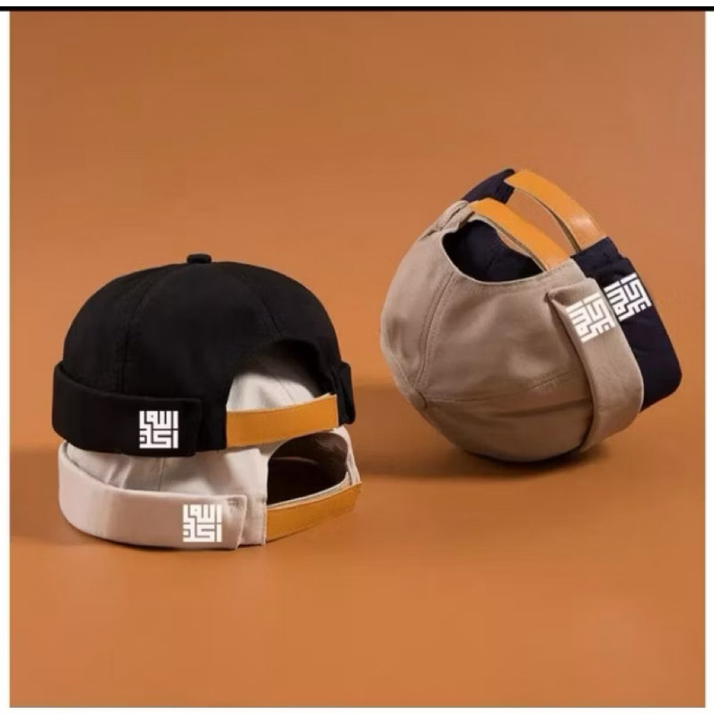 Topi Peci Pria Dewasa Miki Hat Polos - Kopiah Muslim Songkok