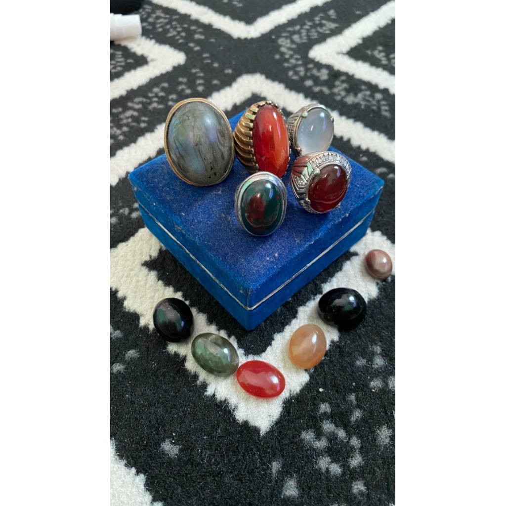 paket batu bacan obi merah, anggur putih, pandan dan nogosui