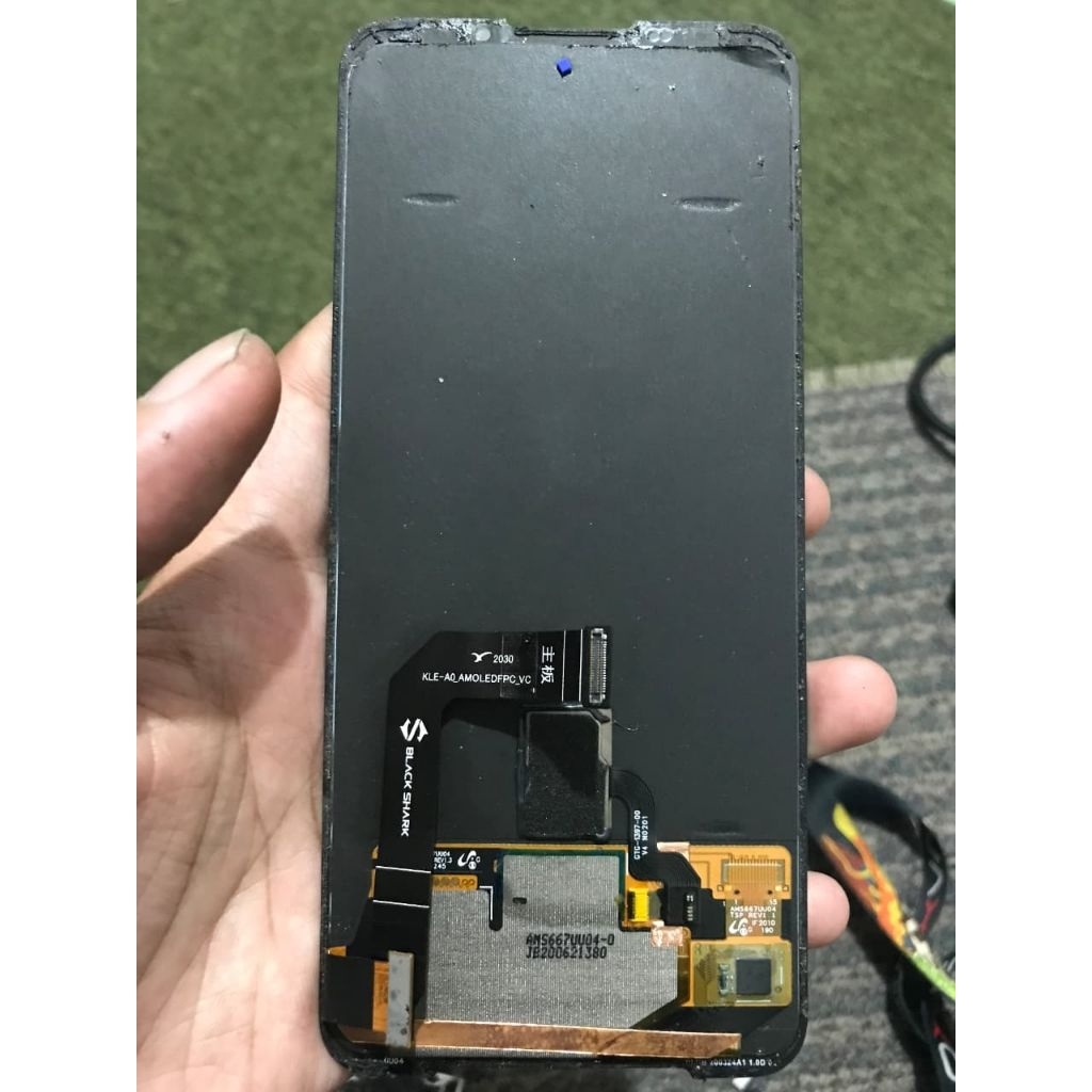 lcd black shark 3 dan batrei  bekas