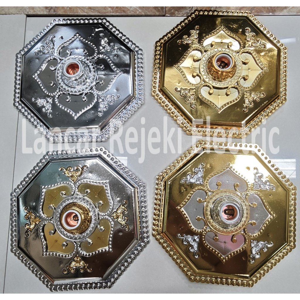 FITTING LAMPU ORNAMEN/ORNAMEN PLAFON PVC/FITTING LAMPU PLAFON HIAS SS-8888 SOU-SEI