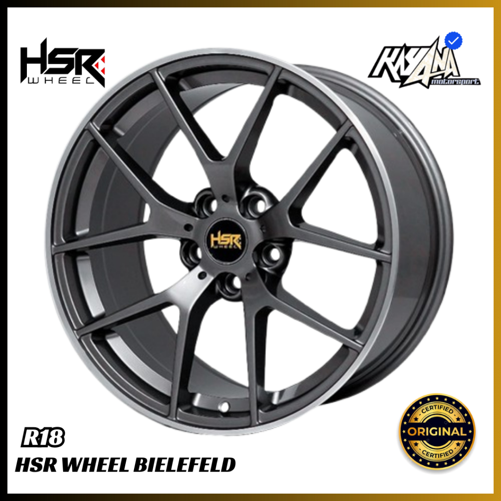 VELG MOBIL R18 MOBIL MERCY, AUDI, MINI COOPER, VW VELG RACING HSR BIELEFELED R18 LEBAR 8/9