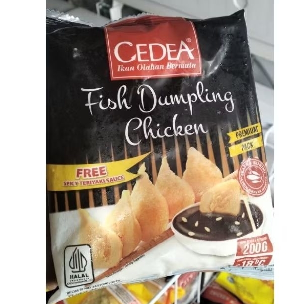 Cedea Fish Dumpling Ayam, Dumpling Keju 200gr - isian ayam, isian keju praktis