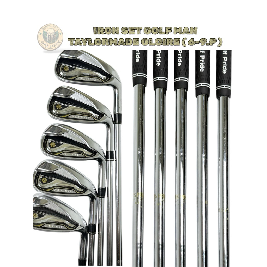 Stick Golf Man Iron Set Golf Taylormade Gloire Shaft Steel Second Original - Stick Golf Iron Set Ori