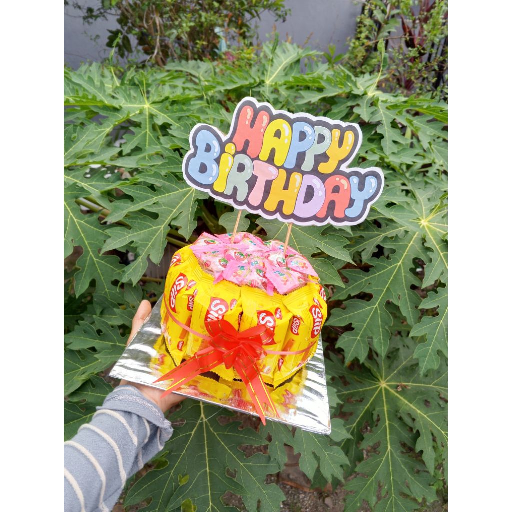 Snack tower ultah ekonomis Snack tower ultah