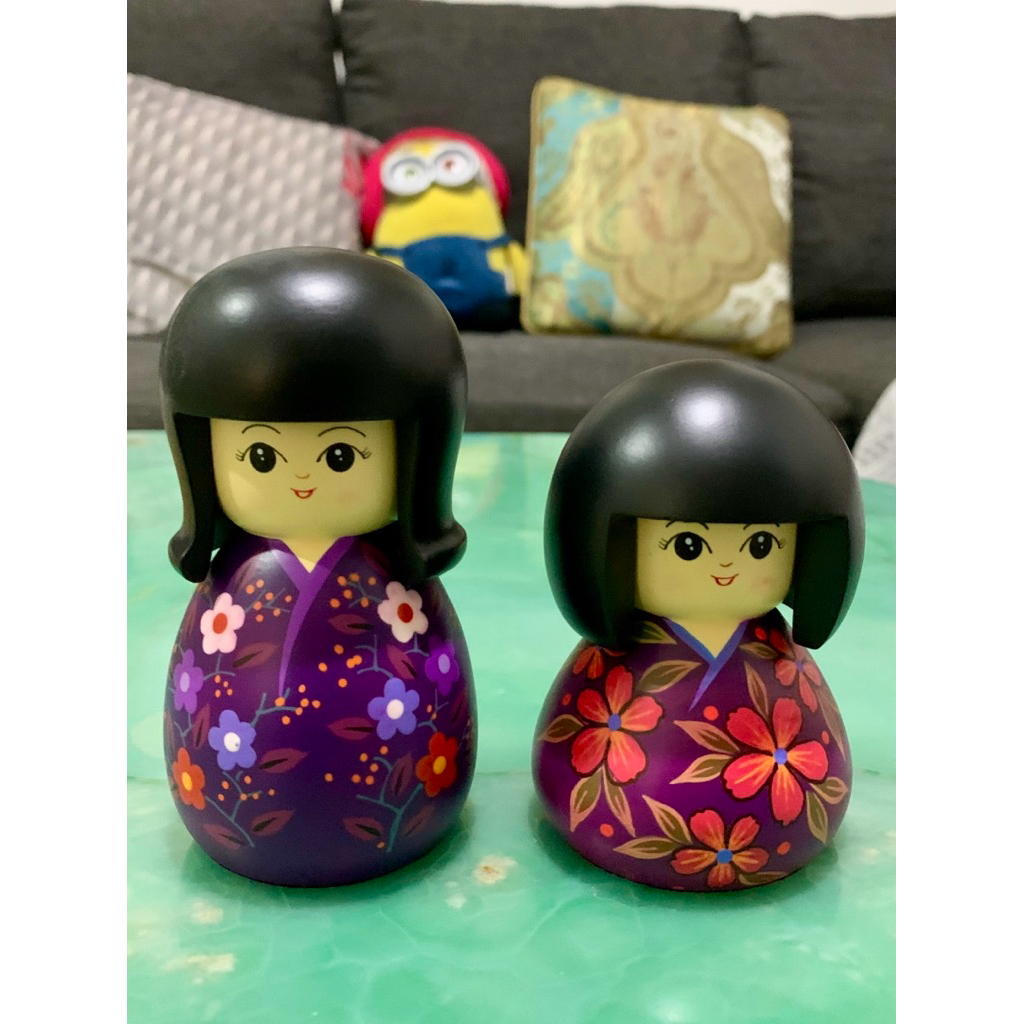 Hiasan Dekorasi Pajangan Boneka Kayu Jepang