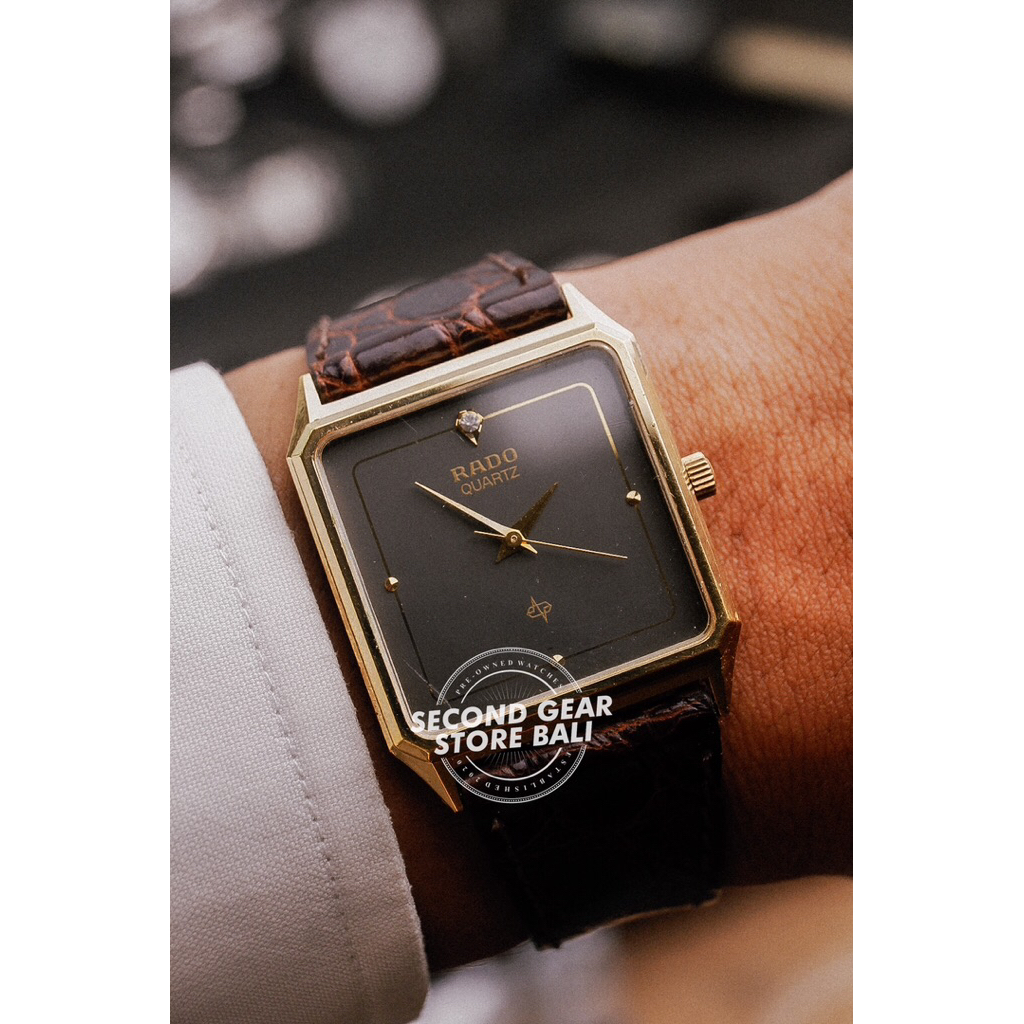 jam tangan rado quartz tank full original