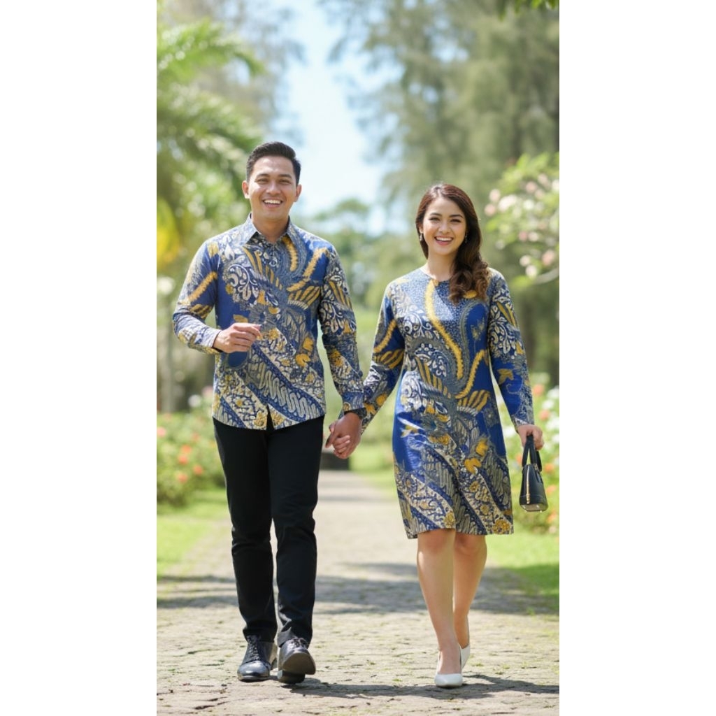 Batik Solo Trendy - Batik Couple Syahrini Dengan Bahan Katun Premium Dan Sudah Lapis Furing