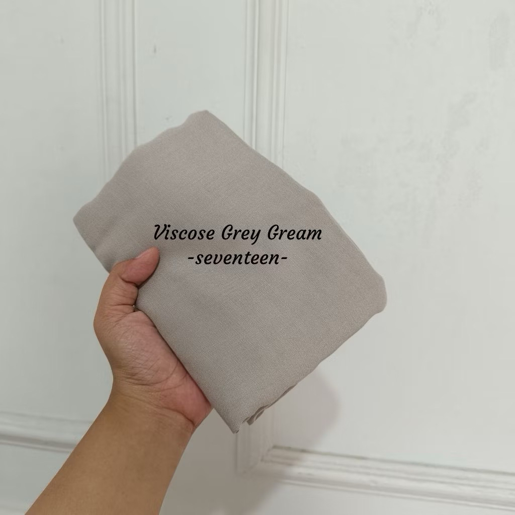 Viscose seventeen grey cream