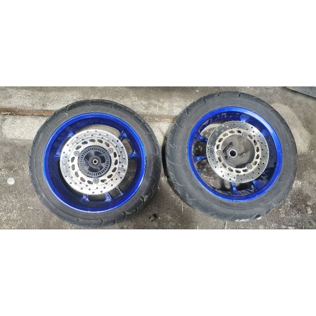 Velg Nmax old original bekas copotan set depan belakang