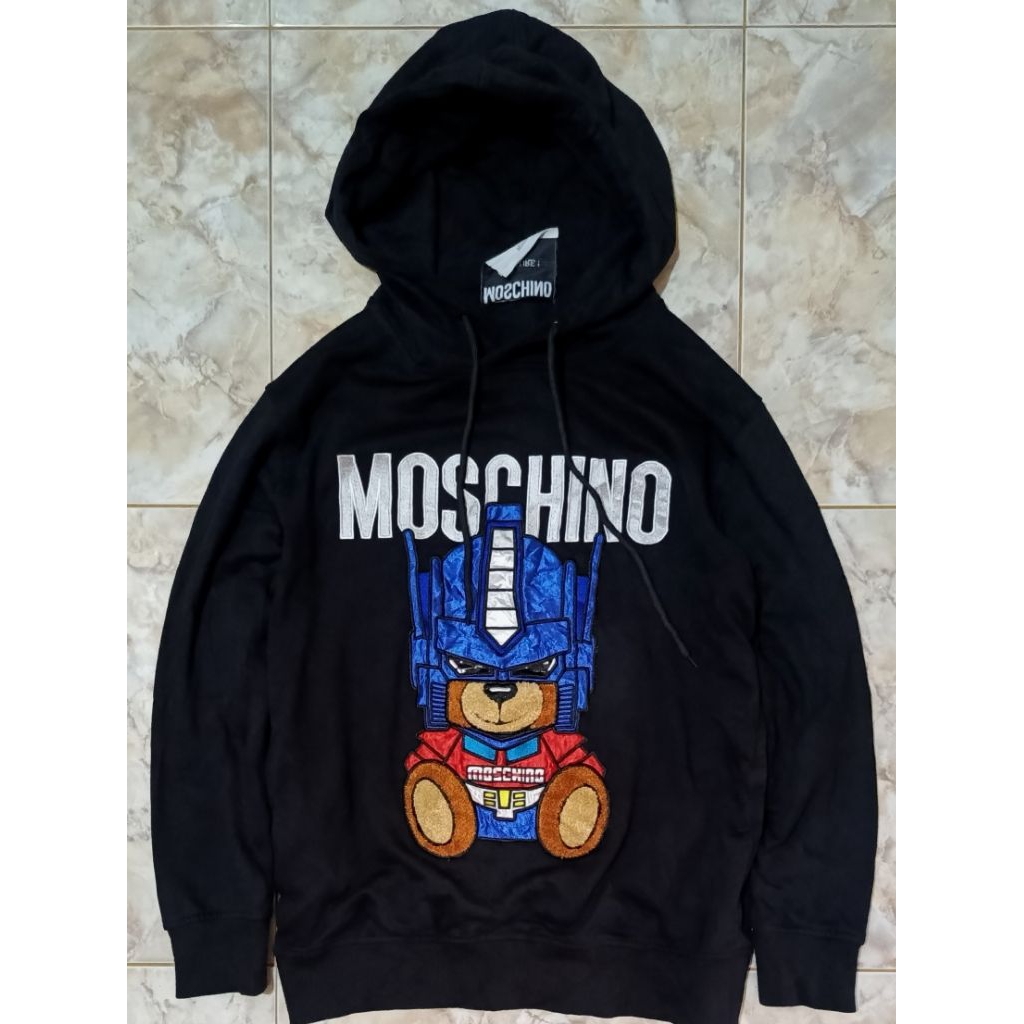 Hoodie Moschino, Hoodie Moschino Transformers bear, Moschino milano