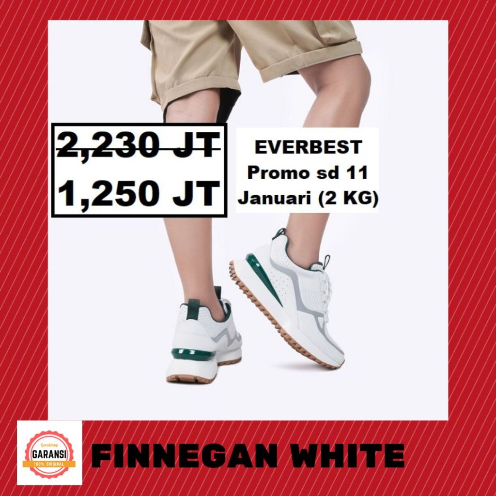 Sepatu sneakers EVERBEST PRIA men man seri FINNEGAN ORI 100%