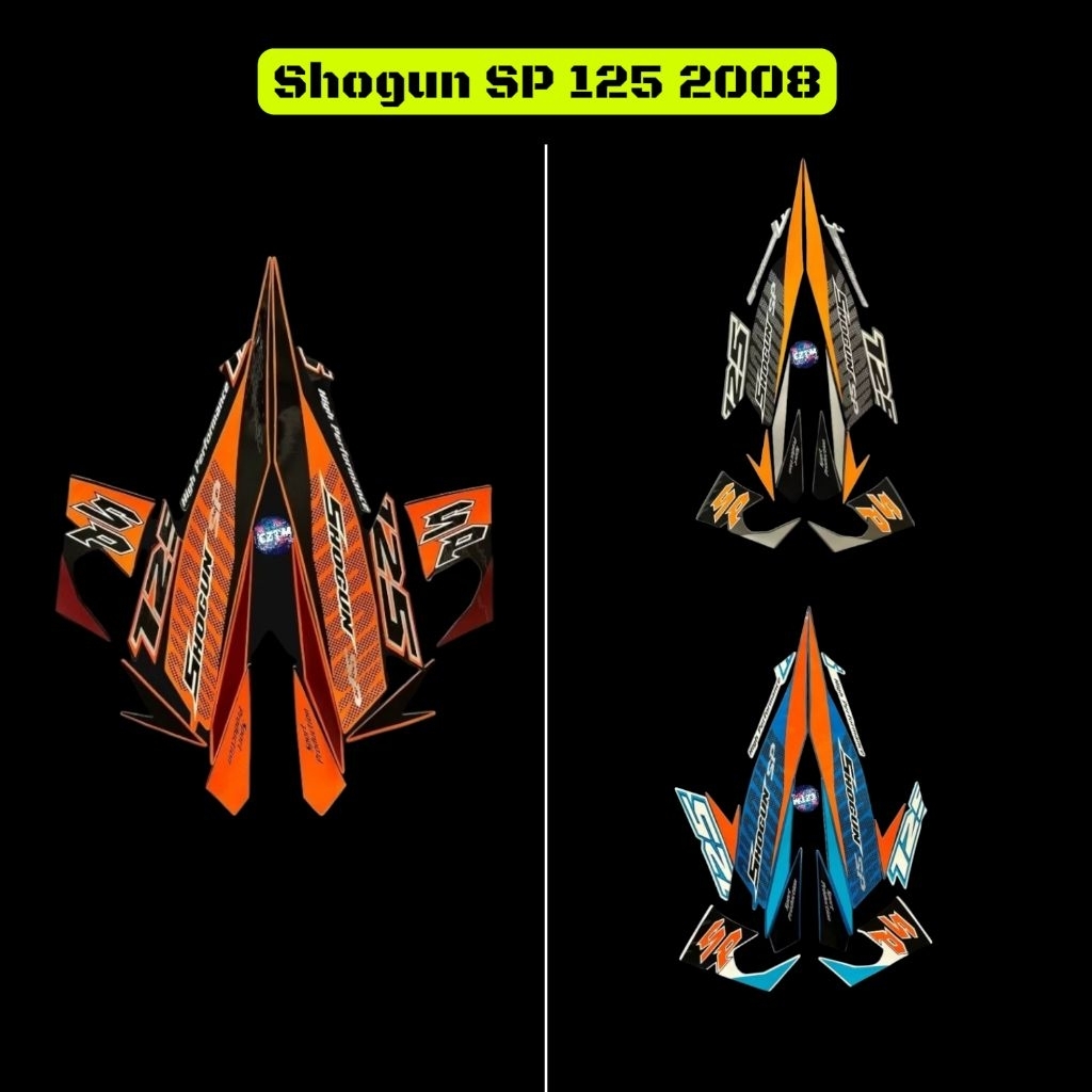 Striping Sticker Body Motor Suzuki Shogun SP 125 2008 Std [Full Set]