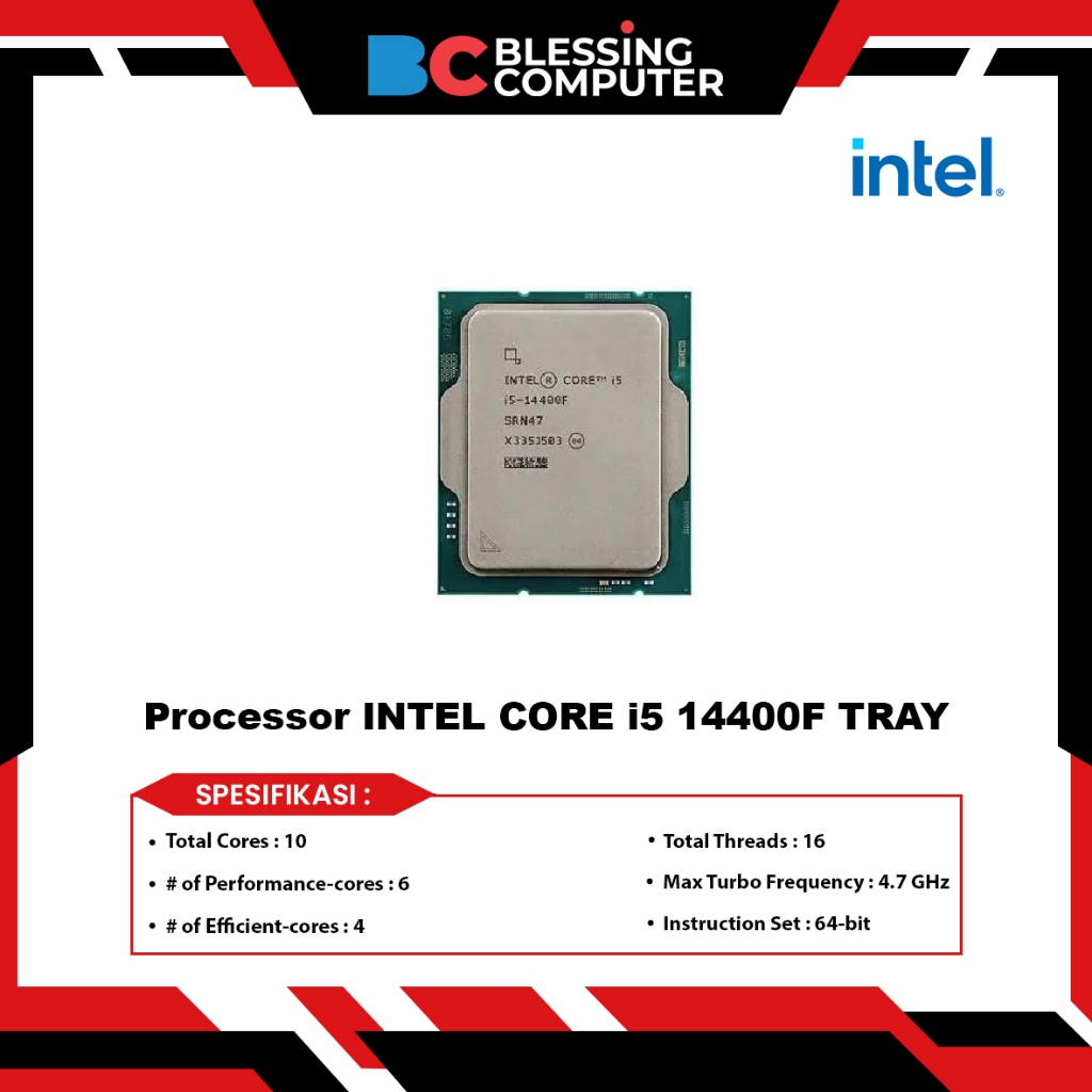Processor INTEL CORE i5 14400F TRAY