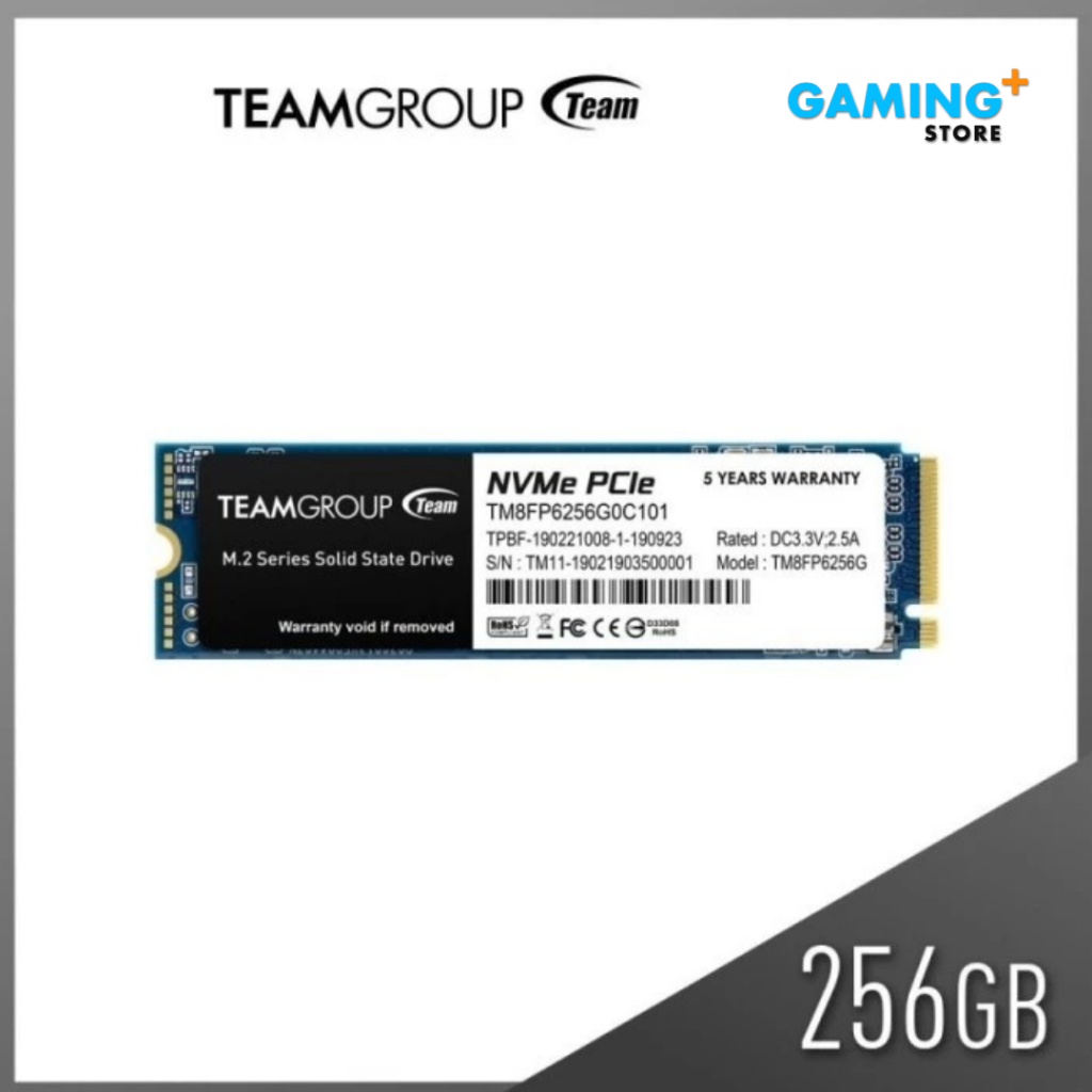 SSD NVMe M.2 TEAMGROUP 256GB  MP33 | PCIe Gen3 x4 | Original