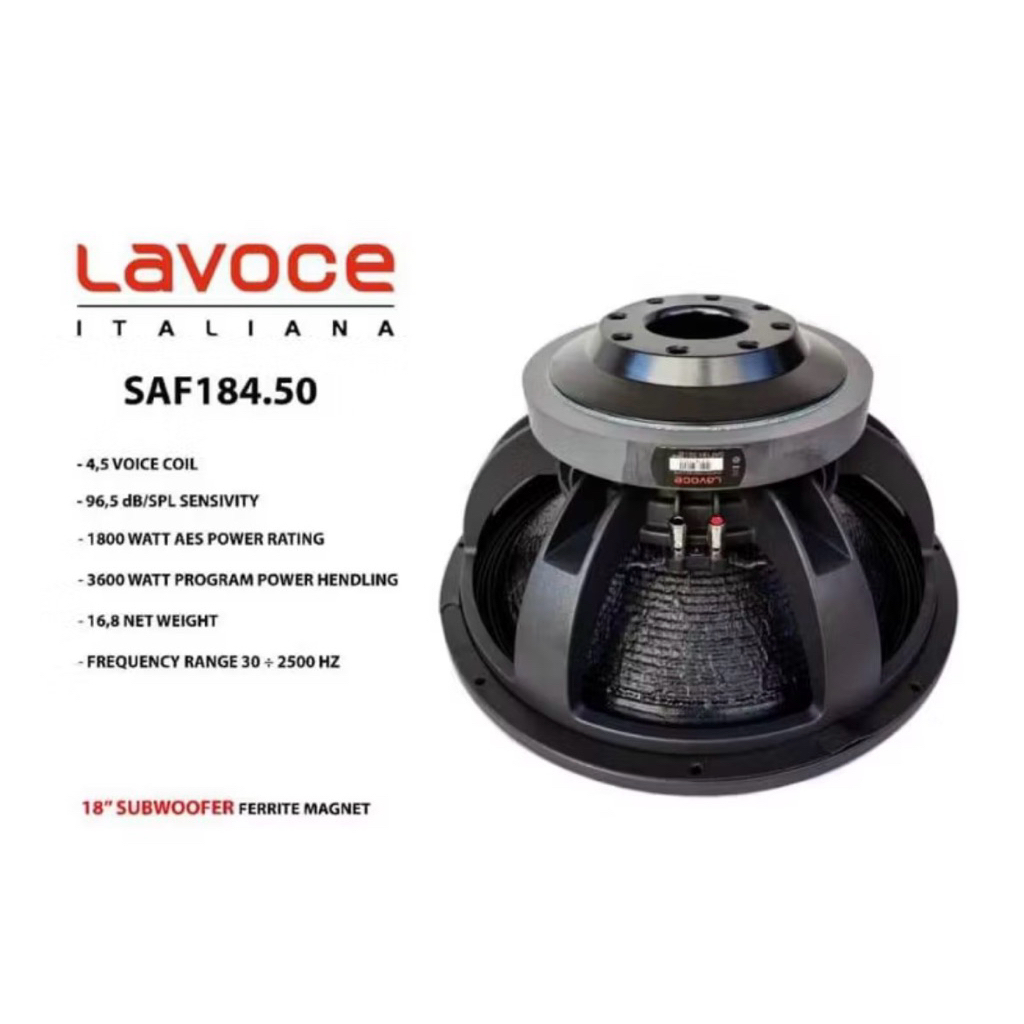 Speaker komponen Lavoce SAF 184.50 / SAF184.50 18 inch