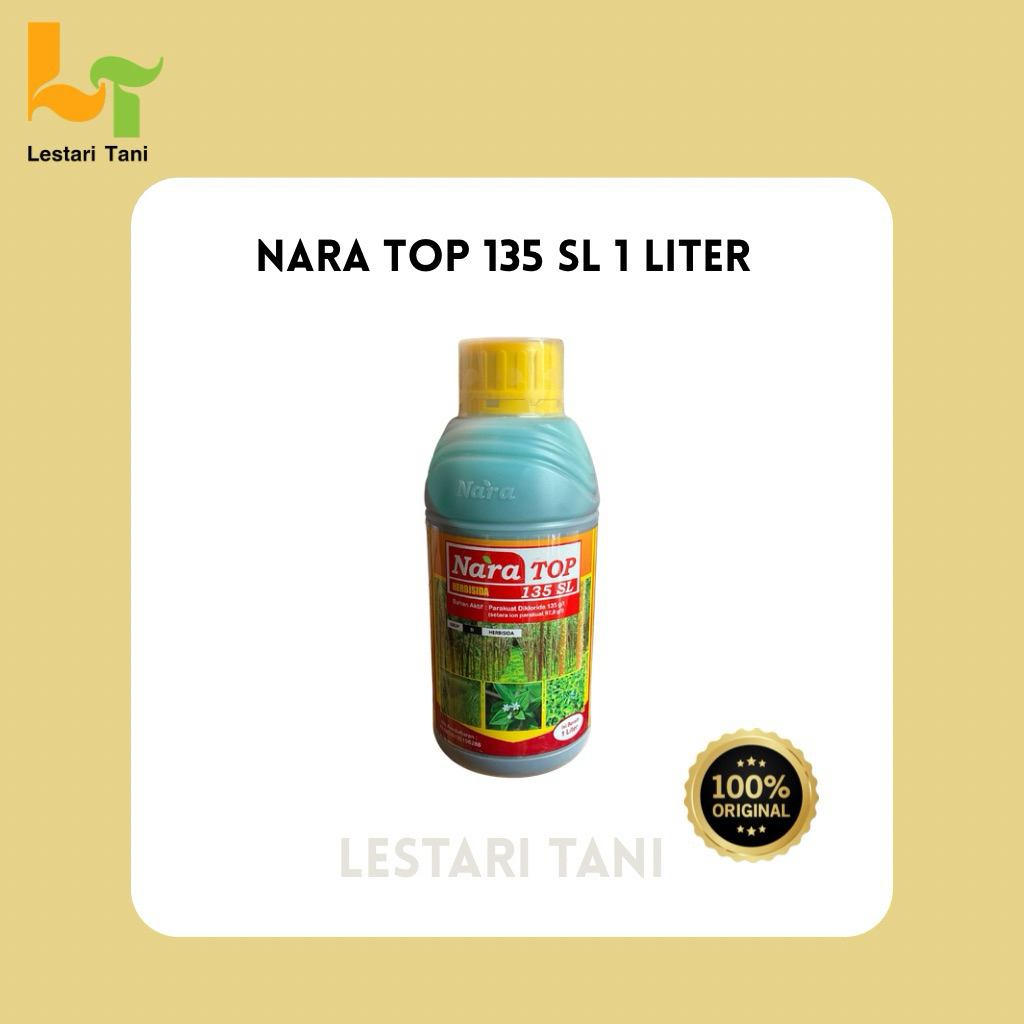 Herbisida Nara Top 135 SL 1 Liter - Obat Rumput Parakuat Diklorida