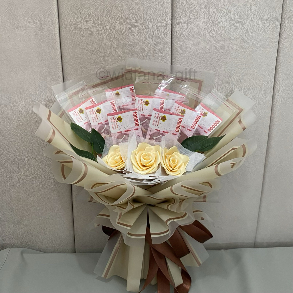 COD Buket uang 10/20 lembar / buket uang kosong / buket kerangka uang