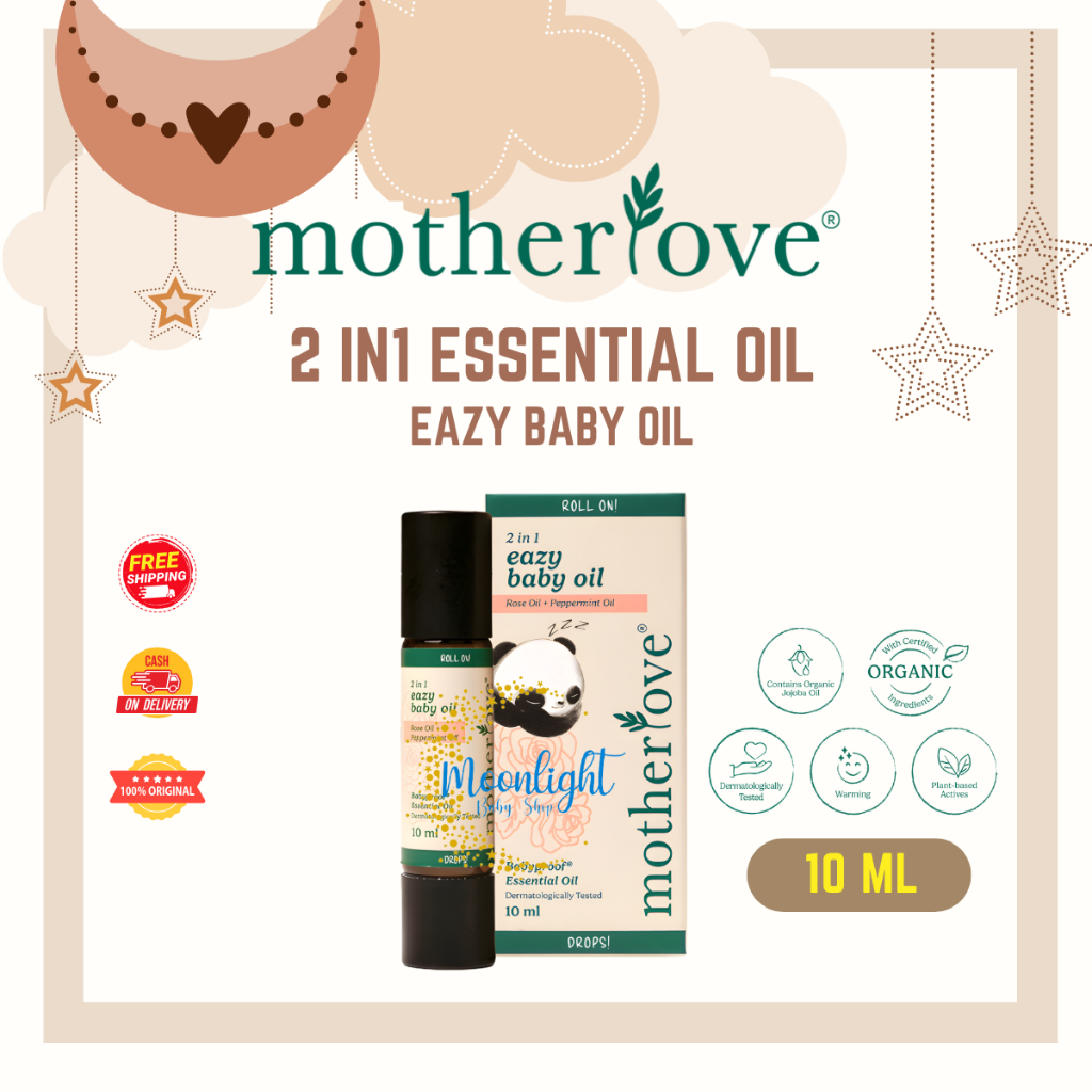 Motherlove 2in1 Essential Oil Eazy Baby Oil 10ml - Minyak Bayi & Aromaterapi