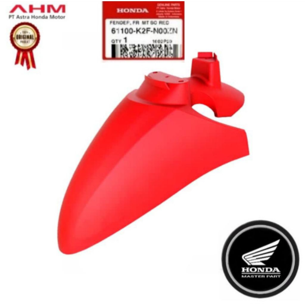 Spakbor Depan Merah Doff Scoopy K2F
