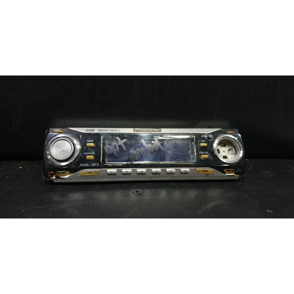 Front Face Muka Panel depan Head Unit Single Din Pioneer DEH-P6750MP hidup tombol kanan rusak