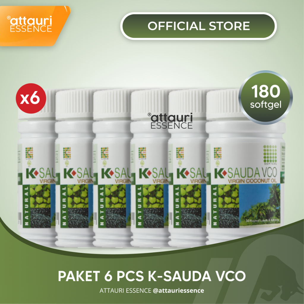 [Paket Hemat] K-Sauda VCO (6 pcs) K-Sauda VCO Virgin Coconut Oil Habbatussauda VCO Original K-Link (