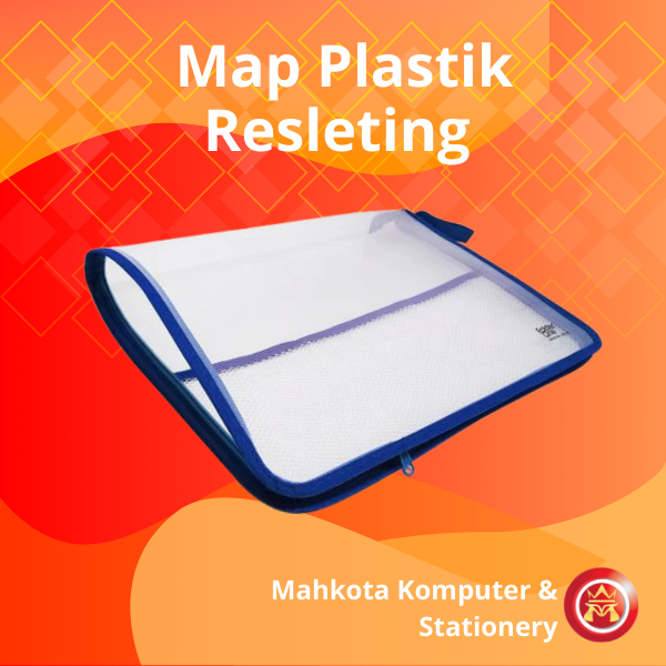 Map Plastik Resleting Zipper File Folder Transparan Untuk Dokumen