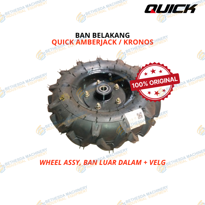 RODA BELAKANG QUICK TRAKTOR AMBERJACK KRONOS / WHEEL ASSY BAN VELG