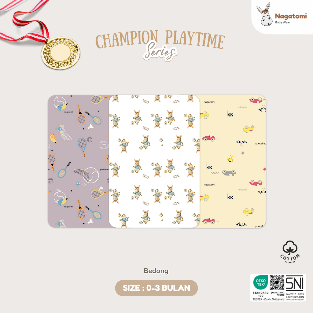 NAGATOMI - Bedong Bayi Champion Playtime