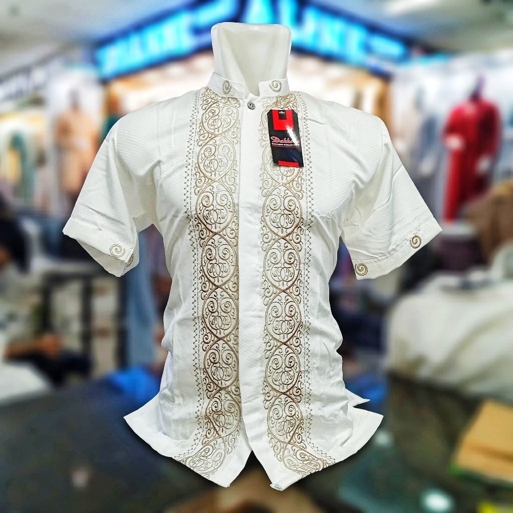 Baju Koko Bahan Semi Sutra Semsut Pria Dewasa Lengan Pendek dan Lengan Panjang