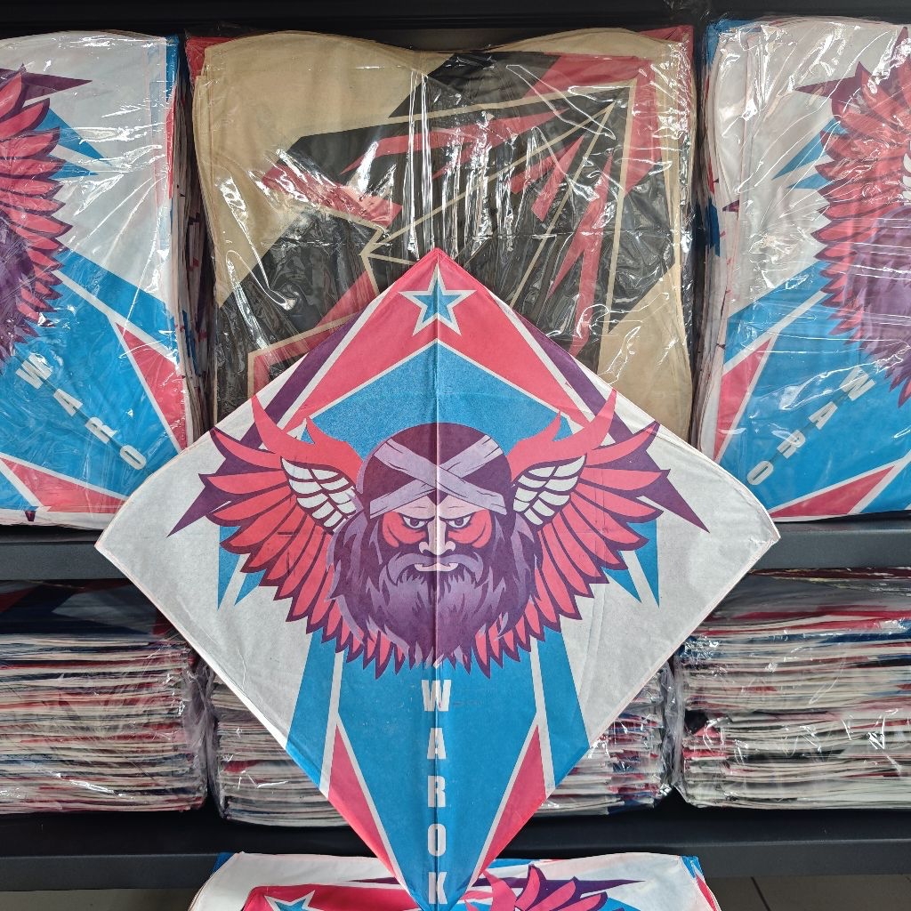 Isi 100 Pcs Layangan Seot Sablon Cililin Murah