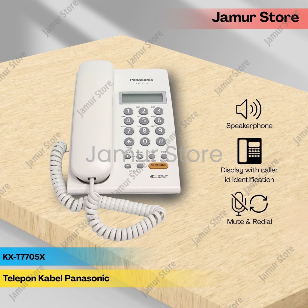 Telepon Kabel Panasonic KX-T7705 Pesawat Telepon Rumah Panasonic T7705 Telpon Panasonic KX-T7705 (Pu