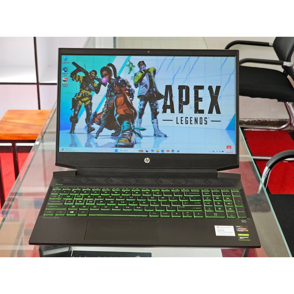 HP Pavilion Gaming 15 AMD Ryzen 7 4800H Ram 16 GB SSD 512 GB Nvidia GTX 1660 Ti Gaming editing dan r